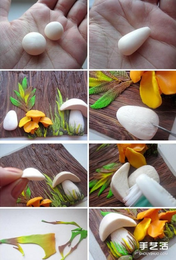 Exquisite clay painting tutorial three-dimensional clay painting hand-made illustrations