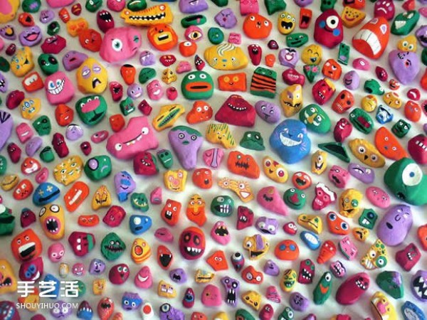 1,000 cute stone paintings painted in one year that make people want to collect them