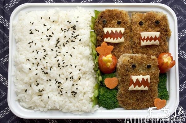 Cute and funny cartoon bento DIY