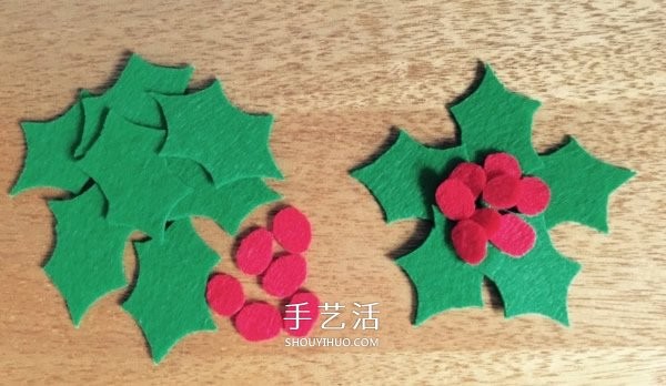 How to make handmade Christmas wreaths from non-woven fabrics