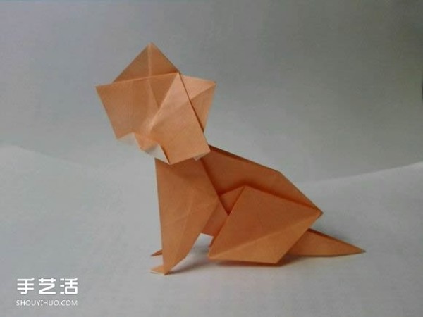 Cute 3D Origami Cat Illustrations and Steps to Origami a Cat