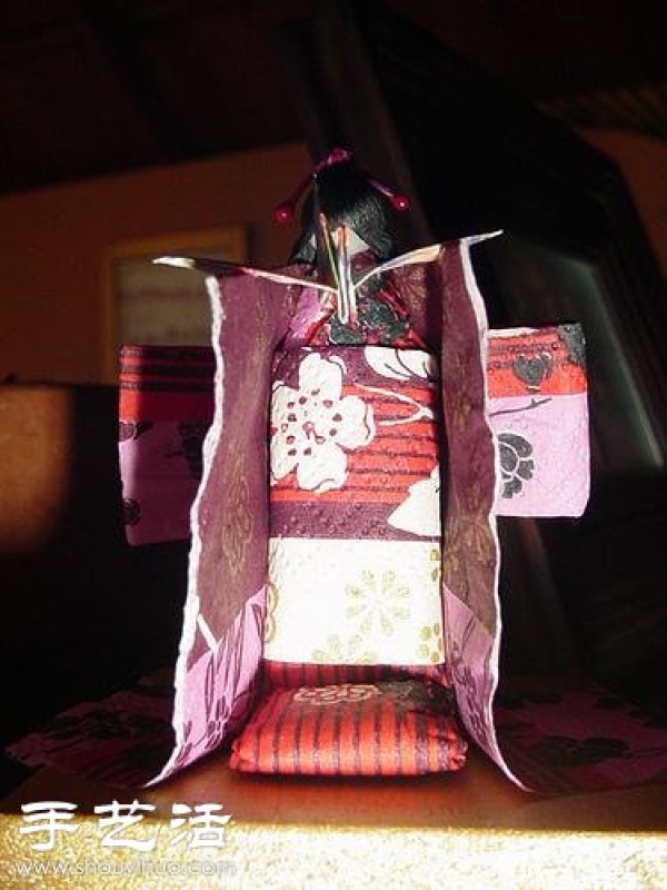 Japanese ethnic style kimono doll origami art