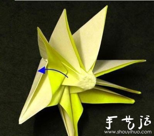 Origami Sunflower Lucky Sunflower Origami Tutorial