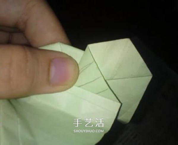 Beautiful and complicated rose origami NS rose origami real shot illustration