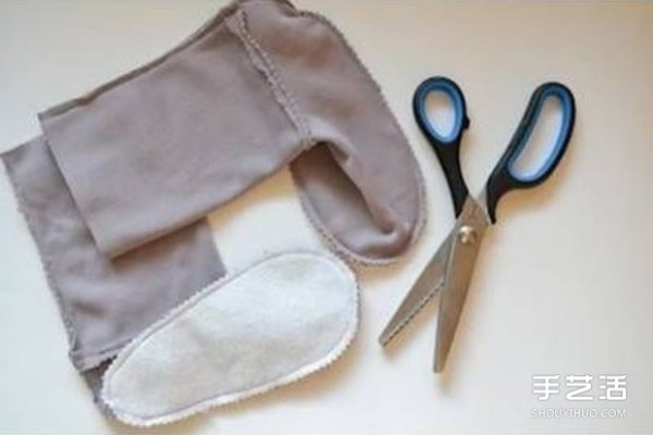 Tutorial on how to make baby boots with drawings of handmade fabric baby boots