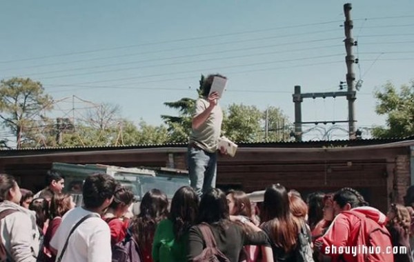 An old car was converted into a tank and turned into a mobile library