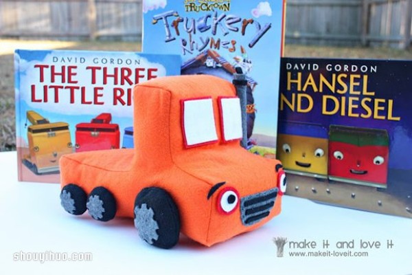 How to make cute non-woven toy trucks and vans with fabric art