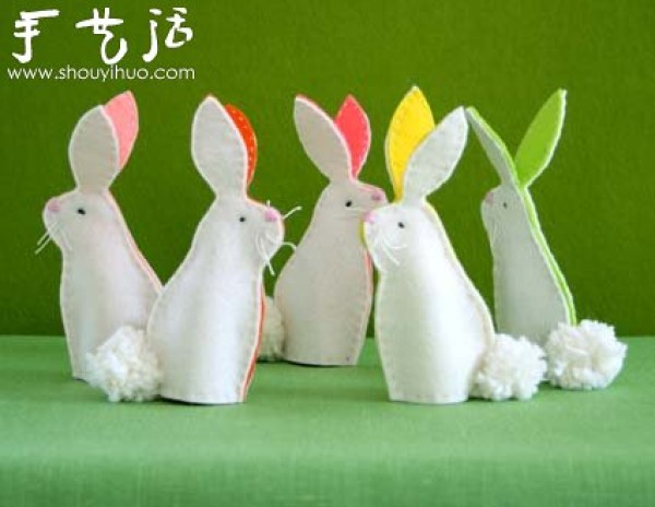 Tutorial on how to make a little rabbit finger puppet