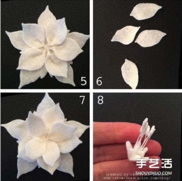 How to make handmade fabric lotus flowers can be used as corsages, hairbands and hair accessories