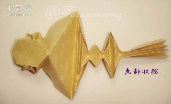 The cute version of Sun Wukongs folding method illustrates the steps for origami Sun Dasheng