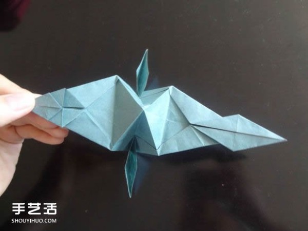 Western Dragon Origami Tutorial Illustrated How to Origami a Winged Dragon