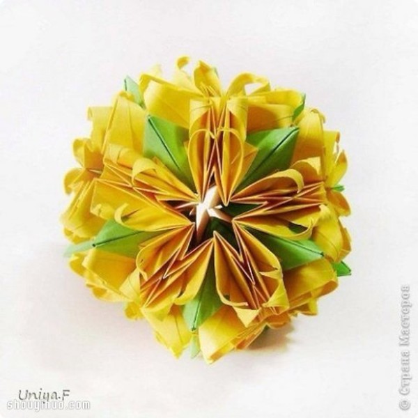 Appreciation of the beautiful handmade origami flower balls (2)