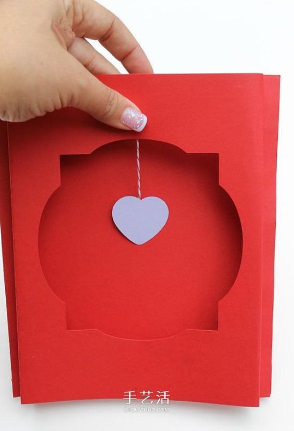 Creative and beautiful three-dimensional Valentines Day card hand-making tutorial