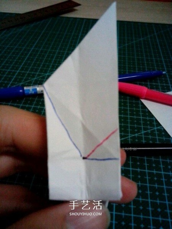 How to fold the six-winged seraphs heart origami with six-winged heart and illustration