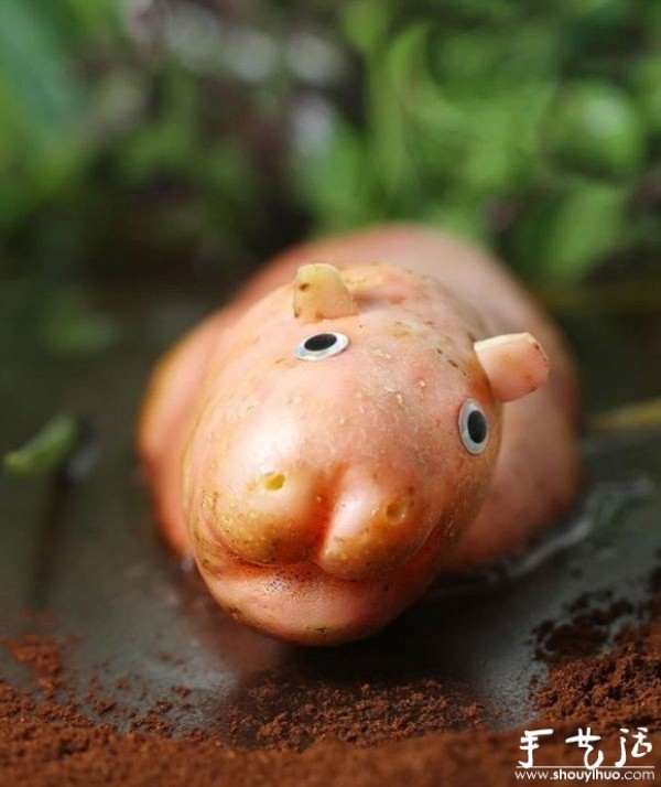 Handmade DIY animals of vegetables and fruits