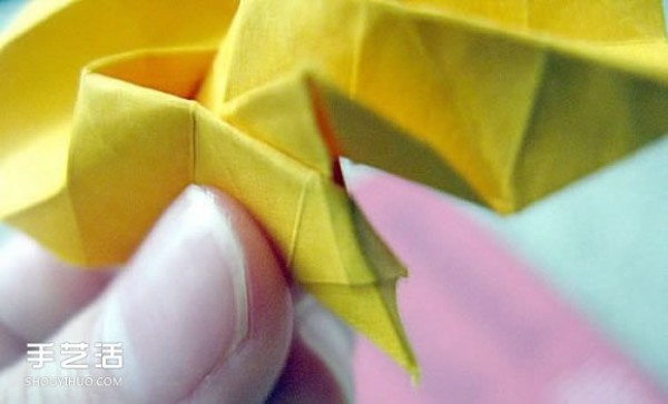 How to fold a complicated rose, illustrate how to fold a rose, step by step