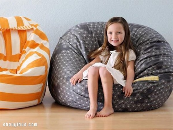 How to make a homemade lazy sofa with handmade fabrics