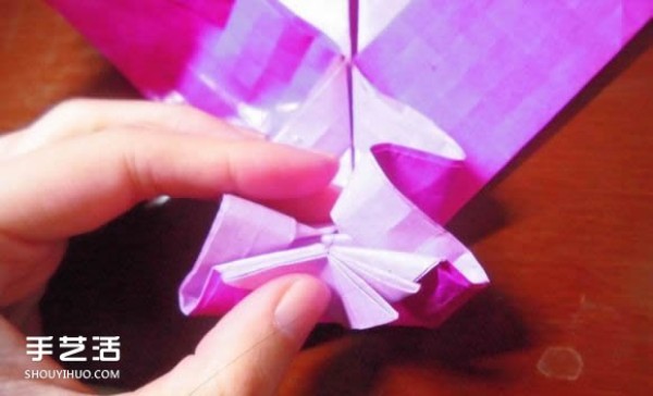 Die Lianhua Love Origami Illustration of Creative Love Origami Step by Step