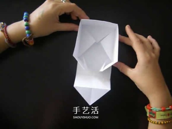 How to fold a square box with a lid, how to fold a square paper box with illustrations