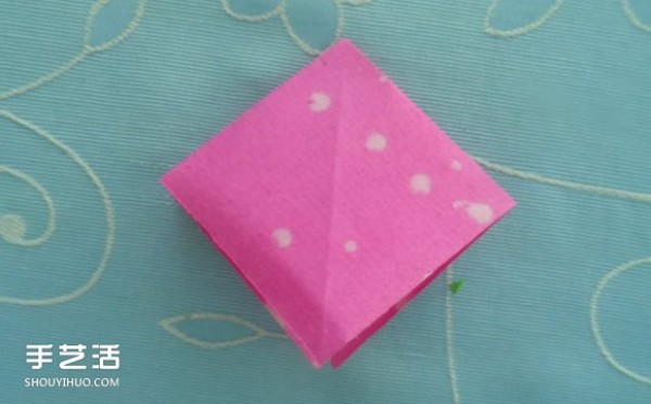 Childrens origami box tutorial, simple how to fold a paper box with illustrations