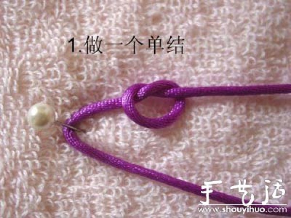 How to hand-weave ice flower knot bracelets