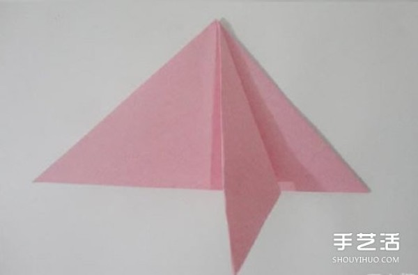 Handmade origami peach step by step diagram, peach folding illustrated tutorial