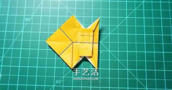 How to make a realistic goat origami with hand-made origami 3D goat illustration