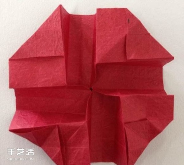 Super detailed illustration of how to fold Kawasaki rose, including flowers and receptacles