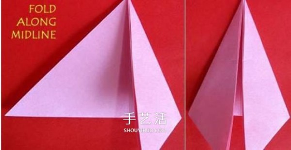 How to fold handmade crabapple flowers and illustrate the steps of origami crabapple flowers