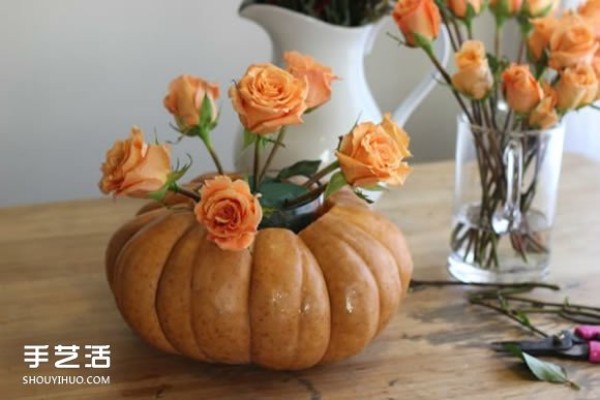 Thanksgiving Pumpkin Vase DIY pumpkin handmade vase tutorial