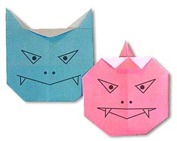 Blue Devil and Red Devil Origami Method