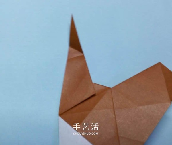 How to fold an origami hen with illustrations and steps of folding a hen