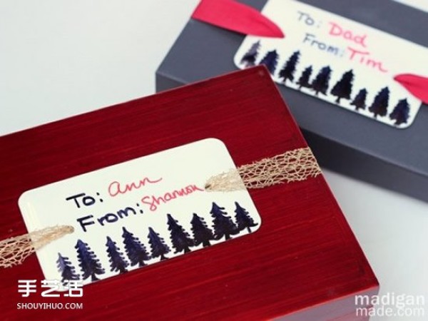 26 DIY pictures of gift wrapping labels to make gifts more unique! 