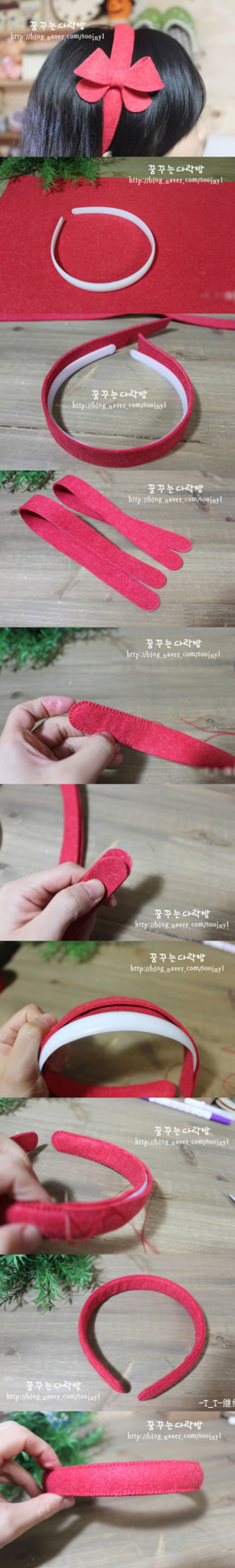 Four types of fabric headbands, DIY tutorials for bow-knot flower decorations, you can choose