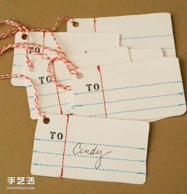 How to make gift wrapping labels, simple gift label DIY tutorial