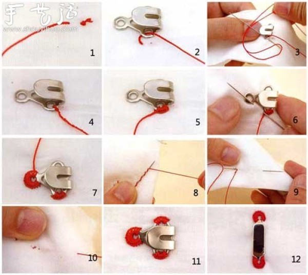 How to sew hooks and fasteners for clothing DIY