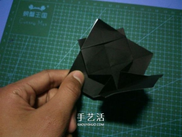 Fold a national treasure and come out! Illustration of the origami method of the cute giant panda