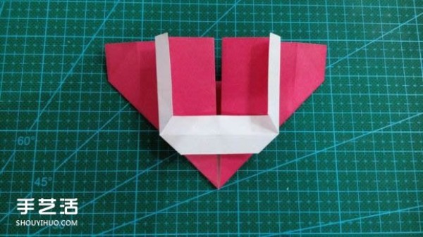 LOVE heart-shaped origami illustrated tutorial on how to fold LOVE love on Valentines Day