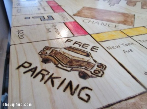 Homemade toys: teach you how to DIY an exclusive wooden table for the Monopoly game