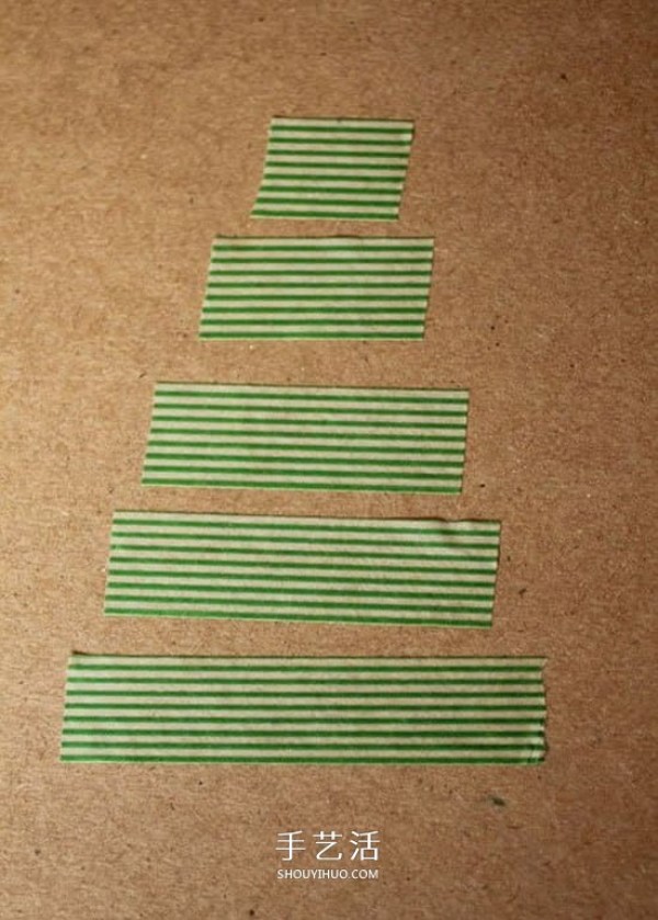 The simplest Christmas greeting card DIY to paste Christmas greeting cards using tape paper