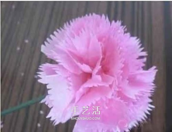 Mothers Day Carnation DIY Illustration of Making Hand-kneaded Paper Carnations