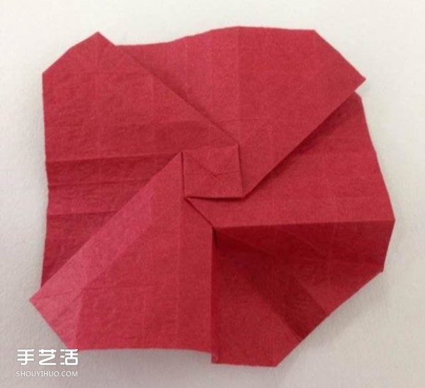 Super detailed illustration of how to fold Kawasaki rose, including flowers and receptacles