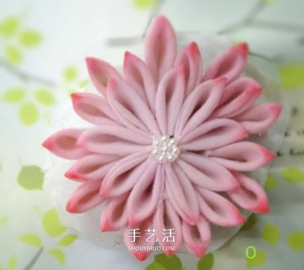 Non-woven fabrics to make lotus hairpins, illustrations of handmade fabric lotus hair ornaments DIY