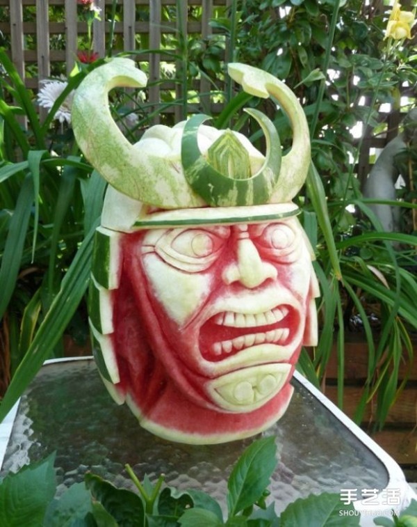 Creative watermelon carving pictures, melon carving and fruit carving works to appreciate