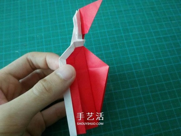 Illustrated tutorial on how to fold the Christmas crane How to fold the Christmas crane