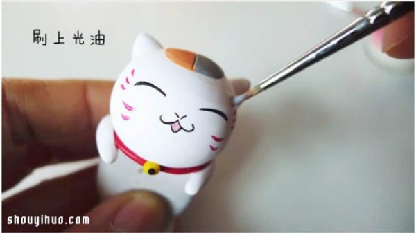 Cute Lucky Cat Soft Clay Doll DIY Handmade Illustrated Tutorial