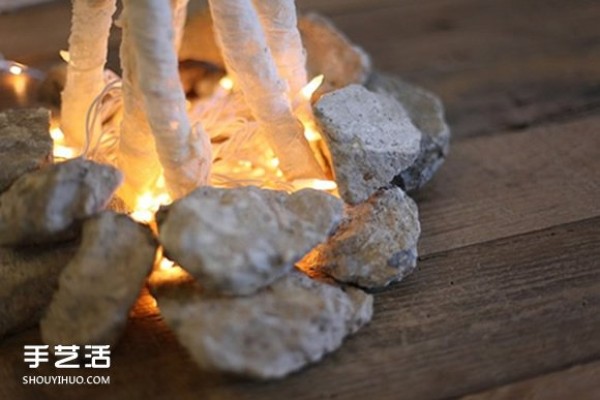 How to Decorate a Homemade Bonfire: How to Decorate a Lace Bonfire DIY Illustrated Tutorial