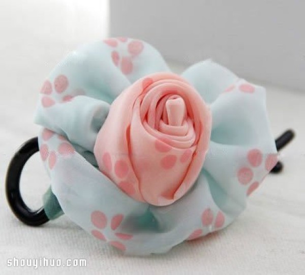 Fresh and Elegant Fabric Art Rose Hairpins and Hair Accessories DIY Handmade