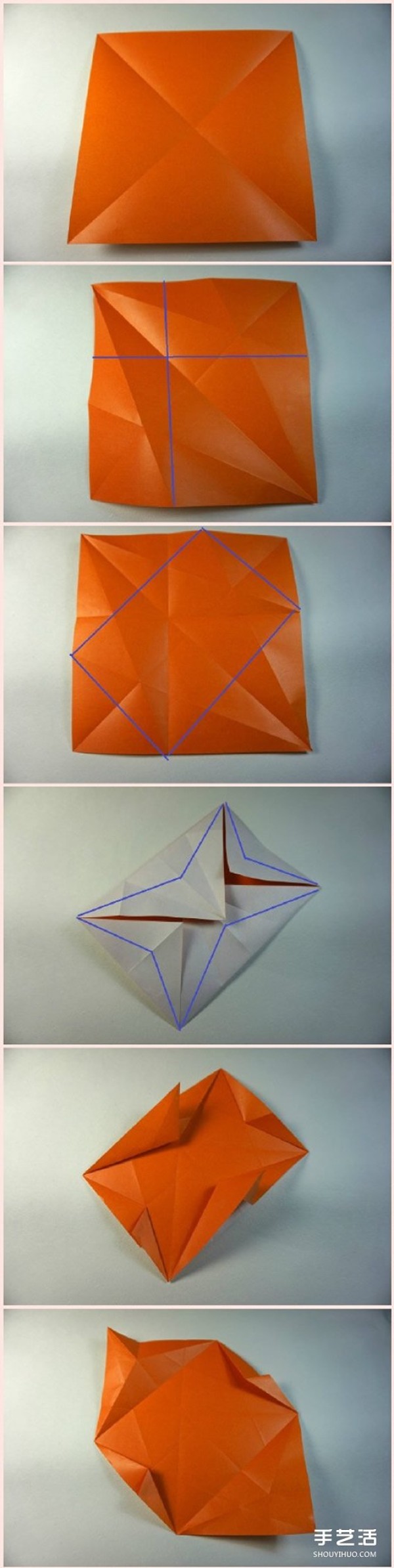 How to make an origami monkey with a three-dimensional squatting monkey origami tutorial with illustrations