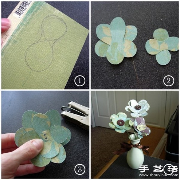 A simple tutorial on how to make handmade paper flowers on a glance